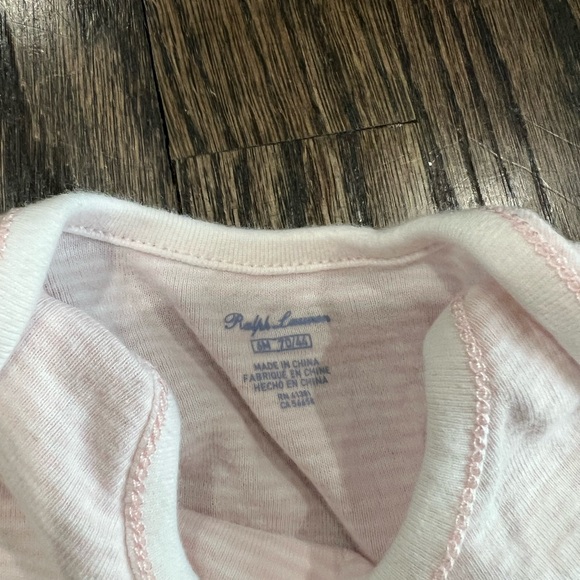 Ralph Lauren Soft Pink Baby Bodysuit - Picture 5 of 7